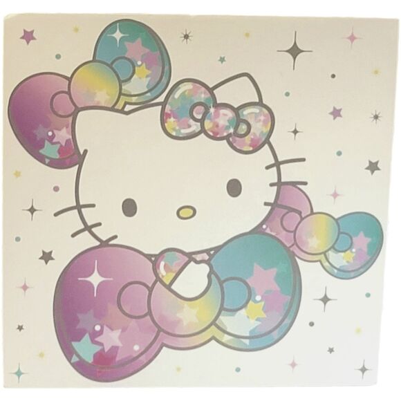 Hello Kitty Rainbow Sparkling Bow Wall Art Pride 2024 - Picture 1 of 3
